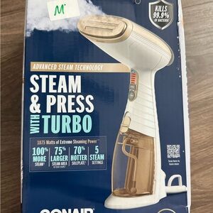 Conair White and Tan Steam & Press with Turbo